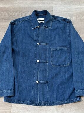 A Kind Of Guise Matara Overshirt Bleached Denim Handmade In Italy Mens Size M